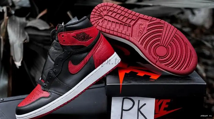 Banned 1 Retro PK TO GOD SHIP Jordan RETAIL MATERIALS Bred 2016 READY High 0506